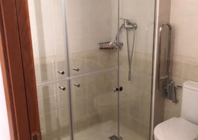 mampara de ducha minimalista